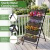 imageGiantex 5Tier Vertical Garden Planter Raised Garden Bed wDrainage System amp Removable Tray Metal Frame Elevated Planter Boxes for Herb Vegetable Flower Grow Outdoor Indoor Patio Balcony Backyard2