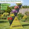 imageGiantex 5Tier Vertical Garden Planter Raised Garden Bed wDrainage System amp Removable Tray Metal Frame Elevated Planter Boxes for Herb Vegetable Flower Grow Outdoor Indoor Patio Balcony Backyard1