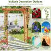 imageGiantex 75FT Wood Garden Arbor Trellis Wooden Wedding Arch for Ceremony Party Outdoor Archway Pergola for Climbing Plants Pathway Yard Garden Decor Easy Assembly Honey Brown 63W x 90HWalnut Brown