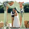 imageGiantex 75FT Wood Garden Arbor Trellis Wooden Wedding Arch for Ceremony Party Outdoor Archway Pergola for Climbing Plants Pathway Yard Garden Decor Easy Assembly Honey Brown 63W x 90HWalnut Brown