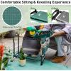 imageGiantex Garden Kneeler amp Seat Folding Gardening Stool Portable Garden Bench with EVA Foam Pad HeavyDuty Metal Frame Gardening Tool for Women Men Seniors Holds 330 LBS Blue with 1 BagsGreen