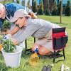 imageGiantex Garden Kneeler amp Seat Folding Gardening Stool Portable Garden Bench with EVA Foam Pad HeavyDuty Metal Frame Gardening Tool for Women Men Seniors Holds 330 LBS Blue with 1 BagsBlack