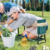 imageGiantex Garden Kneeler amp Seat Folding Gardening Stool Portable Garden Bench with EVA Foam Pad HeavyDuty Metal Frame Gardening Tool for Women Men Seniors Holds 330 LBS Blue with 1 BagsGreen