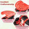 imageGiantex Garden Work Seat with Wheels 360 Degree Swivel Gardening Workseat with Storage Basket Adjustable Height Steering Handle Outdoor Garden Stool Cart for Planting Trimming BlueRed