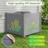 imageGiantex NoDig Air Conditioner Fence 2Panel Outdoor Privacy Screen with Metal Stakes WeatherResistant AC Unit amp Trash Bin Enclosure HOAFriendly Decorative Garden Fences 48W x 36H WhiteGray