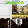imageGiantex NoDig Air Conditioner Fence 2Panel Outdoor Privacy Screen with Metal Stakes WeatherResistant AC Unit amp Trash Bin Enclosure HOAFriendly Decorative Garden Fences 48W x 36H WhiteWhite