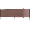 imageGiantex NoDig Air Conditioner Fence 2Panel Outdoor Privacy Screen with Metal Stakes WeatherResistant AC Unit amp Trash Bin Enclosure HOAFriendly Decorative Garden Fences 48W x 36H WhiteBrown