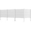 imageGiantex NoDig Air Conditioner Fence 2Panel Outdoor Privacy Screen with Metal Stakes WeatherResistant AC Unit amp Trash Bin Enclosure HOAFriendly Decorative Garden Fences 48W x 36H WhiteWhite