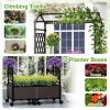 imageGiantex Planter Boxes with Arch Trellis 5FT SelfWatering Tall Raised Garden Bed wWheels Hanging Roof amp Drainage Holes Outdoor Indoor Tomato Planter for Climbing Vines Vegetables 60x16x5861x16x64