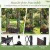 imageGiantex Planter Boxes with Arch Trellis 5FT SelfWatering Tall Raised Garden Bed wWheels Hanging Roof amp Drainage Holes Outdoor Indoor Tomato Planter for Climbing Vines Vegetables 60x16x5860x16x58