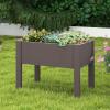 imageGiantex Raised Garden Bed with Legs SelfWatering Planter Box with Water Level Indicator Drainage Hole amp Detachable Space Dividers Outdoor Plant Container for Flower Vegetable Fruit Herb BrownBrown