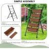 imageGiantex Vertical Raised Garden Bed on Wheels 5Tier Elevated Planter Boxes Garden Beds with Drain Hole Freestanding 5 Containers for Herb Vegetables Flowers Growing Indoor Outdoor Patio Balcony1