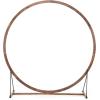imageGiantex Wooden Wedding Arch 87 Wood Wedding Arbor Backdrop Stand with Ground Stakes Rustic Decorative Arch for Wedding Ceremony Party Garden Balloon amp Floral DecorationsRound