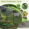 imageGiantex 108 x 48 x 47 Tunnel Crop Cage Large Portable Plant Protection Tent w 3 Rollup Zippered Doors amp Carrying Bag Raised Garden Bed Netting Cover for Vegetables Fruits Flowers108 x 48 x 47