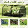 imageGiantex 108 x 48 x 47 Tunnel Crop Cage Large Portable Plant Protection Tent w 3 Rollup Zippered Doors amp Carrying Bag Raised Garden Bed Netting Cover for Vegetables Fruits Flowers98 x 48 x 48