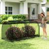 imageGiantex 108 x 48 x 47 Tunnel Crop Cage Large Portable Plant Protection Tent w 3 Rollup Zippered Doors amp Carrying Bag Raised Garden Bed Netting Cover for Vegetables Fruits Flowers98 x 48 x 48