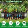 imageGiantex 2 Pack 4 x 2 x 2 FT Galvanized Raised Garden Bed Rectangular Metal Planter Box with OpenEnded Base for Sapling Vegetable Flower Fruit Outdoor Plant Container Kit for Patio amp Lawn Sliver2