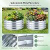 imageGiantex 2 Pack 4 x 2 x 2 FT Galvanized Raised Garden Bed Rectangular Metal Planter Box with OpenEnded Base for Sapling Vegetable Flower Fruit Outdoor Plant Container Kit for Patio amp Lawn Sliver1