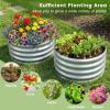 imageGiantex 2 Pack 4 x 2 x 2 FT Galvanized Raised Garden Bed Rectangular Metal Planter Box with OpenEnded Base for Sapling Vegetable Flower Fruit Outdoor Plant Container Kit for Patio amp Lawn Sliver2