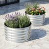 imageGiantex 2 Pack 4 x 2 x 2 FT Galvanized Raised Garden Bed Rectangular Metal Planter Box with OpenEnded Base for Sapling Vegetable Flower Fruit Outdoor Plant Container Kit for Patio amp Lawn Sliver1