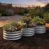 imageGiantex 2 Pack 4 x 2 x 2 FT Galvanized Raised Garden Bed Rectangular Metal Planter Box with OpenEnded Base for Sapling Vegetable Flower Fruit Outdoor Plant Container Kit for Patio amp Lawn Sliver1