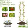 imageGiantex 2 Pack Garden Trellis 72 FT Tall Galvanized Steel Trellis for Climbing Plants Outdoor for Patio Lawn Wall Decor Plant Trellis for Vine Cucumber Tomato Flower Clematis Roses WhiteWhite