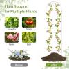 imageGiantex 2 Pack Garden Trellis 72 FT Tall Galvanized Steel Trellis for Climbing Plants Outdoor for Patio Lawn Wall Decor Plant Trellis for Vine Cucumber Tomato Flower Clematis Roses WhiteWhite