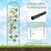 imageGiantex 2 Pack Garden Trellis 72 FT Tall Galvanized Steel Trellis for Climbing Plants Outdoor for Patio Lawn Wall Decor Plant Trellis for Vine Cucumber Tomato Flower Clematis Roses WhiteGreen
