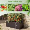 imageGiantex 2 Pack Metal Raised Garden Bed with Trellis 36 x 16 x 77 Galvanized Planter Box wDrainage Holes for Climbing Plants Vegetables Flowers Outdoor Privacy Screen for Patio Backyard Balcony2