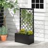 imageGiantex 2 Pack Metal Raised Garden Bed with Trellis 36 x 16 x 77 Galvanized Planter Box wDrainage Holes for Climbing Plants Vegetables Flowers Outdoor Privacy Screen for Patio Backyard Balcony2