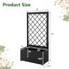 imageGiantex 2 Pack Metal Raised Garden Bed with Trellis 36 x 16 x 77 Galvanized Planter Box wDrainage Holes for Climbing Plants Vegetables Flowers Outdoor Privacy Screen for Patio Backyard Balcony2