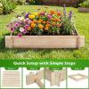 imageGiantex 3Tier Raised Garden Bed Tiered Planter Box wOpenEnded Base Fir Wood Elevated Raised Beds for Gardening Vegetable Flower Herb Fruit Perfect for Patio Lawn Backyard40lx 40wx 65h