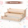 imageGiantex 3Tier Raised Garden Bed Tiered Planter Box wOpenEnded Base Fir Wood Elevated Raised Beds for Gardening Vegetable Flower Herb Fruit Perfect for Patio Lawn Backyard47Lx47Wx22H