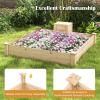 imageGiantex 3Tier Raised Garden Bed Tiered Planter Box wOpenEnded Base Fir Wood Elevated Raised Beds for Gardening Vegetable Flower Herb Fruit Perfect for Patio Lawn Backyard49Lx49Wx10H