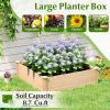 imageGiantex 3Tier Raised Garden Bed Tiered Planter Box wOpenEnded Base Fir Wood Elevated Raised Beds for Gardening Vegetable Flower Herb Fruit Perfect for Patio Lawn Backyard40lx40wx12h