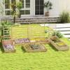 imageGiantex 3Tier Raised Garden Bed Tiered Planter Box wOpenEnded Base Fir Wood Elevated Raised Beds for Gardening Vegetable Flower Herb Fruit Perfect for Patio Lawn Backyard49Lx49Wx10H