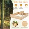 imageGiantex 3Tier Raised Garden Bed Tiered Planter Box wOpenEnded Base Fir Wood Elevated Raised Beds for Gardening Vegetable Flower Herb Fruit Perfect for Patio Lawn Backyard49Lx49Wx10H