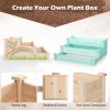 imageGiantex 3Tier Raised Garden Bed Tiered Planter Box wOpenEnded Base Fir Wood Elevated Raised Beds for Gardening Vegetable Flower Herb Fruit Perfect for Patio Lawn Backyard47Lx47Wx22H