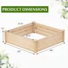 imageGiantex 3Tier Raised Garden Bed Tiered Planter Box wOpenEnded Base Fir Wood Elevated Raised Beds for Gardening Vegetable Flower Herb Fruit Perfect for Patio Lawn Backyard40lx40wx12h