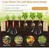 imageGiantex 3Tier Raised Garden Bed Tiered Planter Box wOpenEnded Base Fir Wood Elevated Raised Beds for Gardening Vegetable Flower Herb Fruit Perfect for Patio Lawn Backyard49Lx49Wx10H