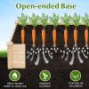 imageGiantex 3Tier Raised Garden Bed Tiered Planter Box wOpenEnded Base Fir Wood Elevated Raised Beds for Gardening Vegetable Flower Herb Fruit Perfect for Patio Lawn Backyard40lx40wx12h