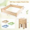 imageGiantex 3Tier Raised Garden Bed Tiered Planter Box wOpenEnded Base Fir Wood Elevated Raised Beds for Gardening Vegetable Flower Herb Fruit Perfect for Patio Lawn Backyard49Lx49Wx10H