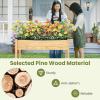 imageGiantex 65 Wooden Raised Garden Bed wTrellis on Wheels Mobile Elevated Planter Box wLegs Liner amp Drainage Holes for Climbing Plant Vegetable Herb Flower Outdoor Garden Box Backyard Balcony1