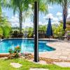 imageGiantex 72Ft 55 Gallon 2Section Solar Heated Outdoor Shower Temperature and Pressure Adjustment Easy Installation Pool Shower for Backyard Garden Beach SpaBlack