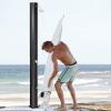 imageGiantex 72Ft 55 Gallon 2Section Solar Heated Outdoor Shower Temperature and Pressure Adjustment Easy Installation Pool Shower for Backyard Garden Beach SpaBlack