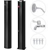imageGiantex 72Ft 55 Gallon 2Section Solar Heated Outdoor Shower Temperature and Pressure Adjustment Easy Installation Pool Shower for Backyard Garden Beach SpaBlack