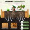 imageGiantex Acacia Wood Raised Garden Bed 44x23x16 Rectangular Planter Box wBlack Liner for Growing Vegetable Flower Herb Fruit Easy Assembly Outdoor Planting Bed for Backyard Garden LawnOrange