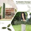 imageGiantex Artificial Ivy Privacy Fence 2 Pack  120 x 40 Artificial Hedges Fence Faux Lily Leaf Greenery Wall Screen Decorative Outdoor Privacy Screen for Garden Patio Balcony Dark Green