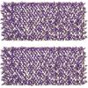 imageGiantex Expandable Fence Privacy Screen  Decorative Faux Purple Eucalyptus Fencing Panel for Balcony Artificial Hedges with PE Leaves and Willow for Outdoors Garden Patio Deck Apartment 1 PackPurple Eucalyptus