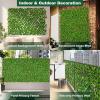imageGiantex Expandable Fence Privacy Screen  Decorative Faux Purple Eucalyptus Fencing Panel for Balcony Artificial Hedges with PE Leaves and Willow for Outdoors Garden Patio Deck Apartment 1 PackGreen Eucalyptus